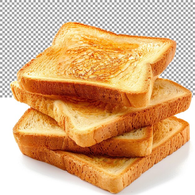 PSD toasts bread and on transparent background