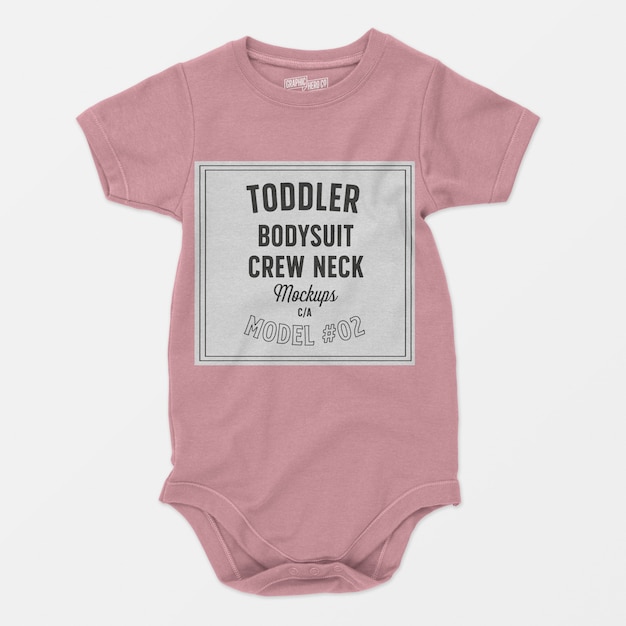 Toddler bodysuit crewneck mockup 02