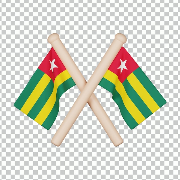 Togo Flag 3D Icon