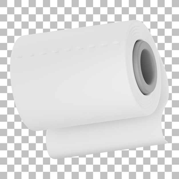 Toilet Paper 3D Illustration