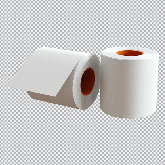 PSD toilet paper illustration on an isolated transparent background