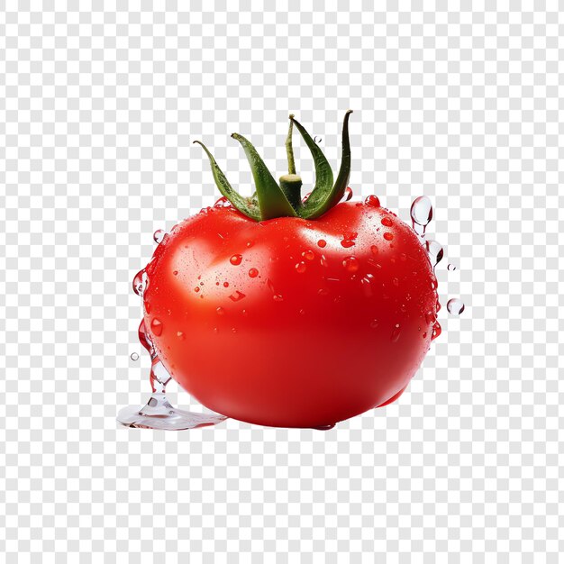 a tomato is water and has water drops on it