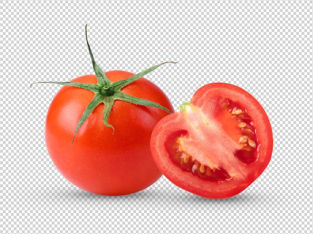 Tomato isolated on alpha layer