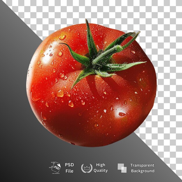 PSD tomato isolated on transparent background