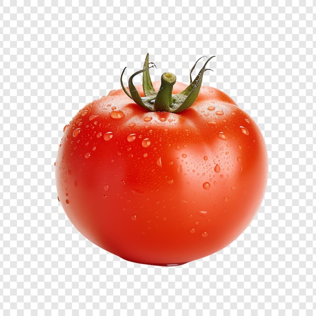 a tomato with water drops on it