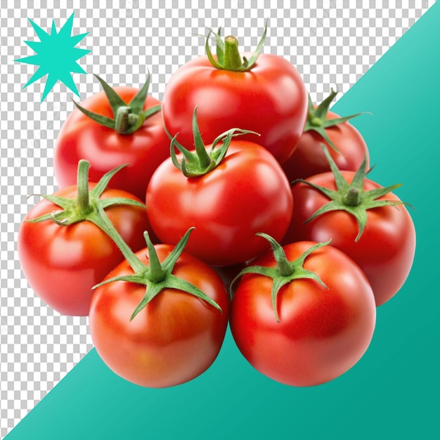 tomatoes on transparent background