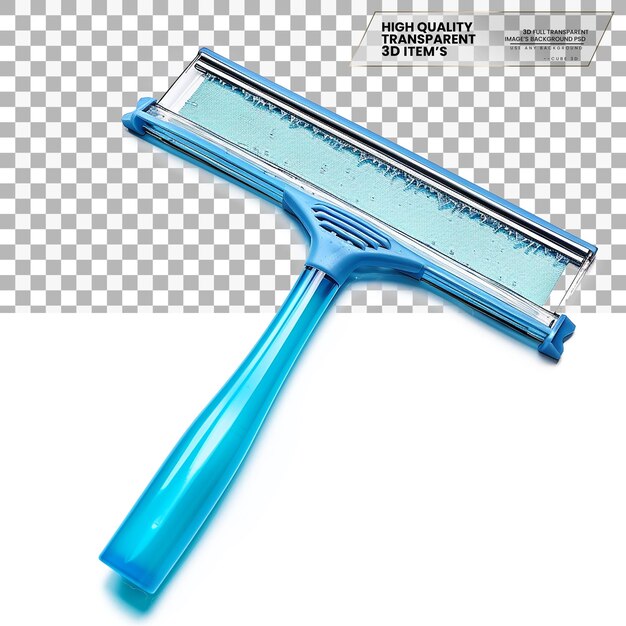 PSD tool used for cleaning windows and flat surfaces in isolation on transparent background