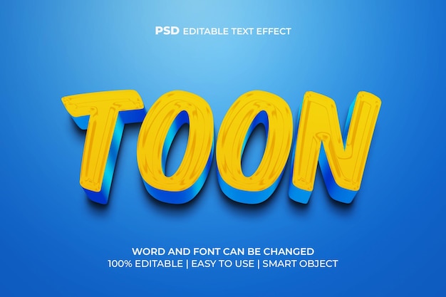 Toon text effect text style