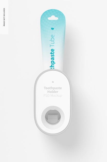 Toothpaste Holder Mockup, Front View