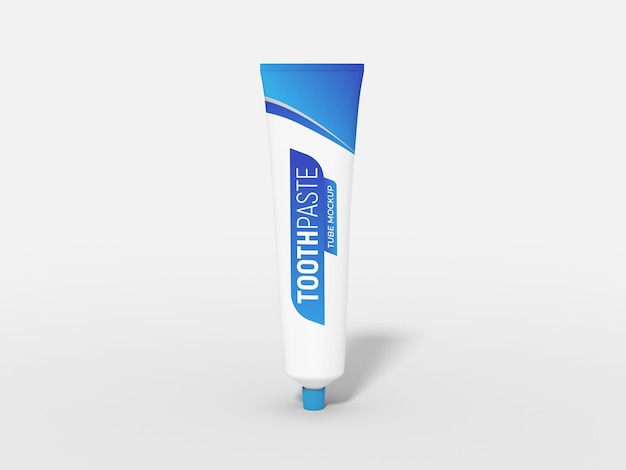 Toothpaste Tube Packaging Mockup