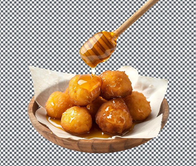 PSD toothsome fufu croquettes with aioli isolated on transparent background