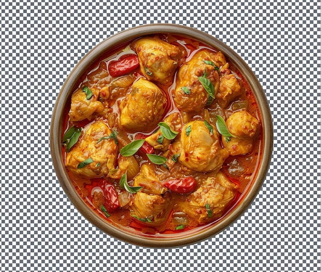 PSD toothsome gambian chicken curry isolated on transparent background