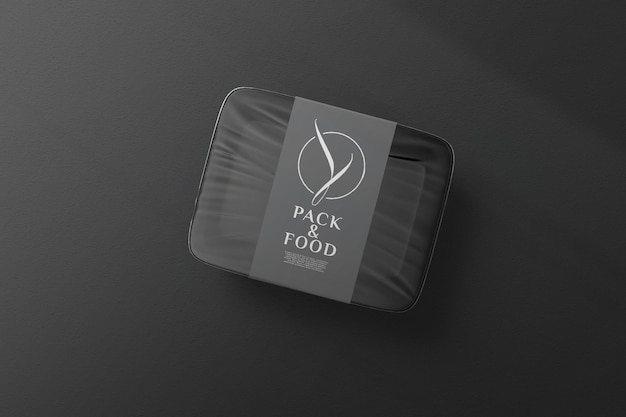 Top view packaging mockup