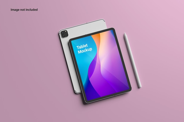 Top View Tablet Mockup for showcasing your work to clients