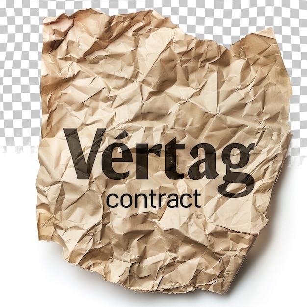 a torn piece of paper with the word veriz on it