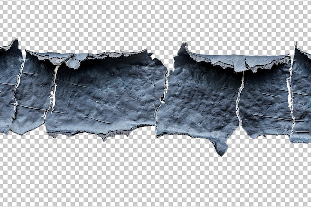 PSD torn seam on transparent background