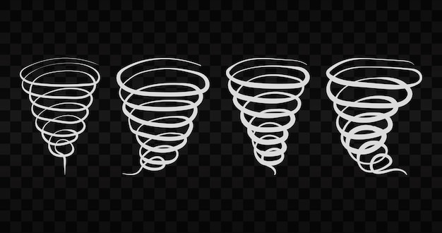 Tornado design on transparent background