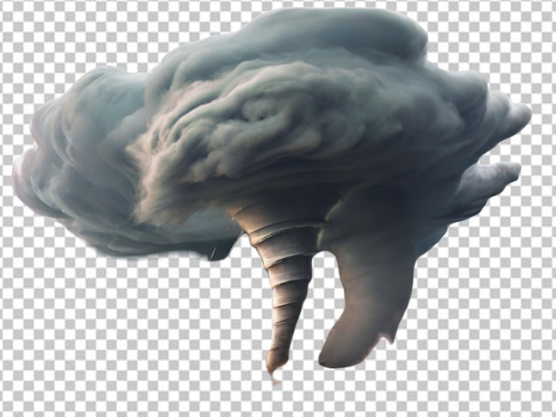 PSD tornado png on white background