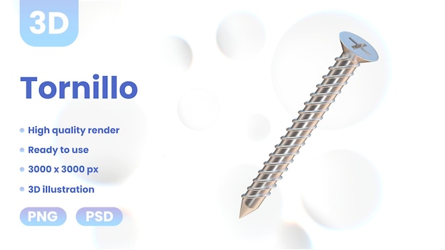 Tornillo 3D