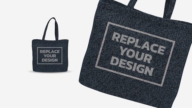 Tote Bag 3D rendering Mockup Design