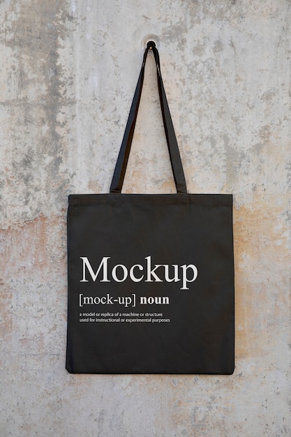 Tote bag mockup outside