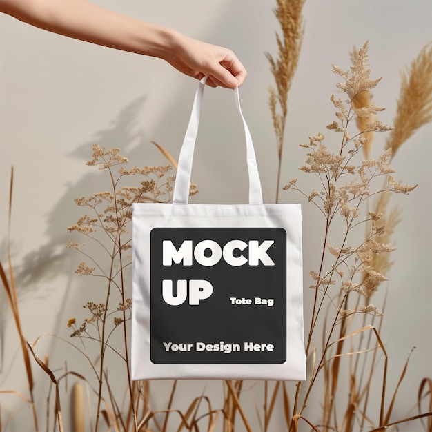 PSD tote bag mockup