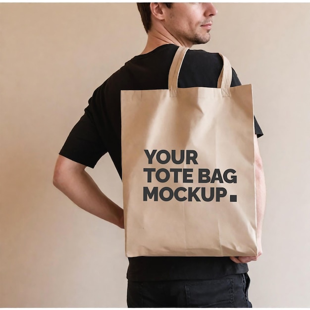 PSD tote bag mockup