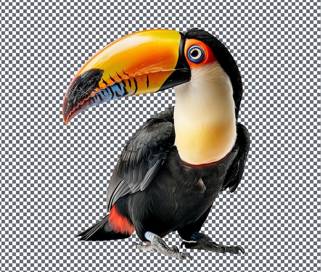 PSD a toucan with the word b on its beak