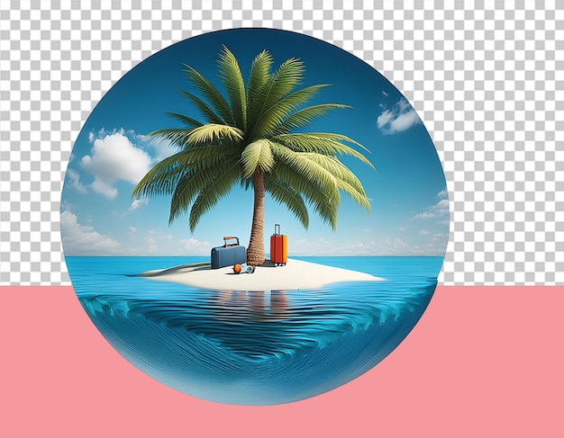 PSD tourism png ilustration