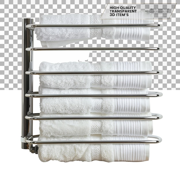 PSD towel warmer a device used for warming towels isolated on transparent background