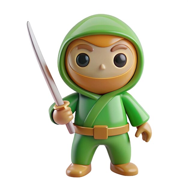 a toy action figure with a sword in his hand