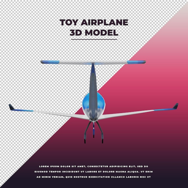 Toy Airplane 3D isolated