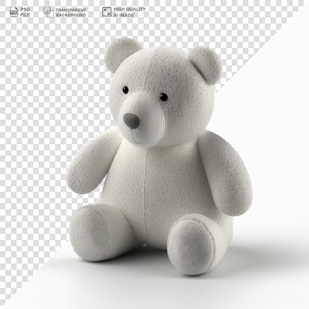 Toy bear isolated on transparent background png