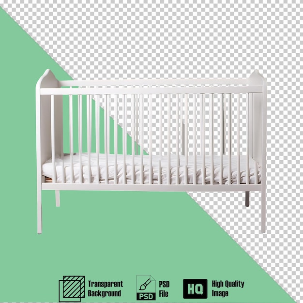 Toy cribs isolated on transparent background