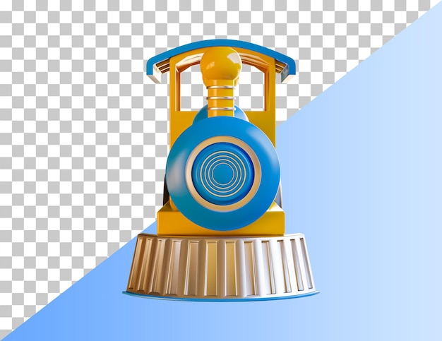 Toy train. 3d train icon.