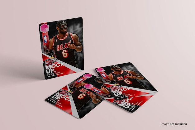 PSD trading card mockups