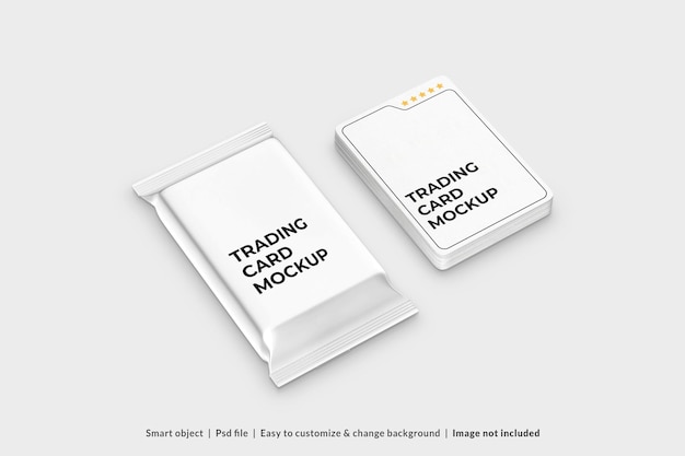 Trading Card Packaging Mockup