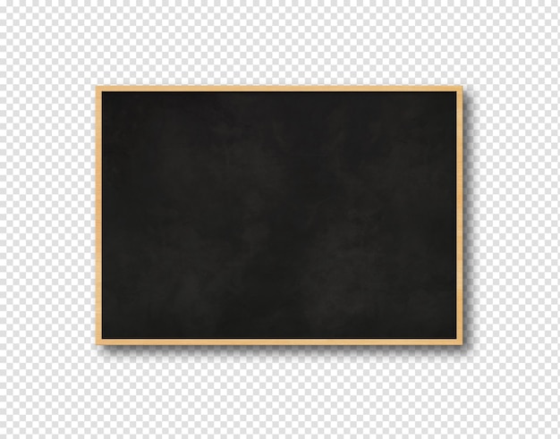 Traditional black board isolated on a white background