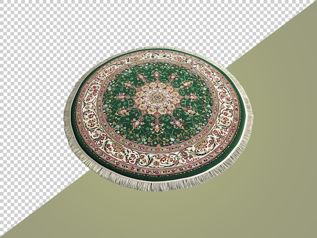 Traditional carpet with transparent background