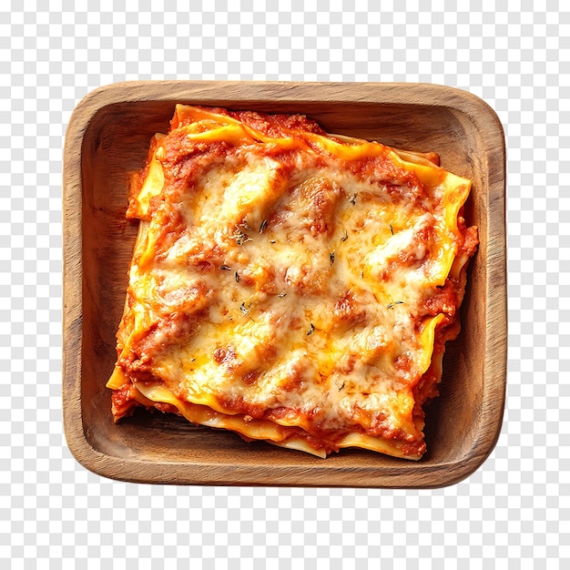 PSD traditional italian homemade lasagna isolated on a transparent background