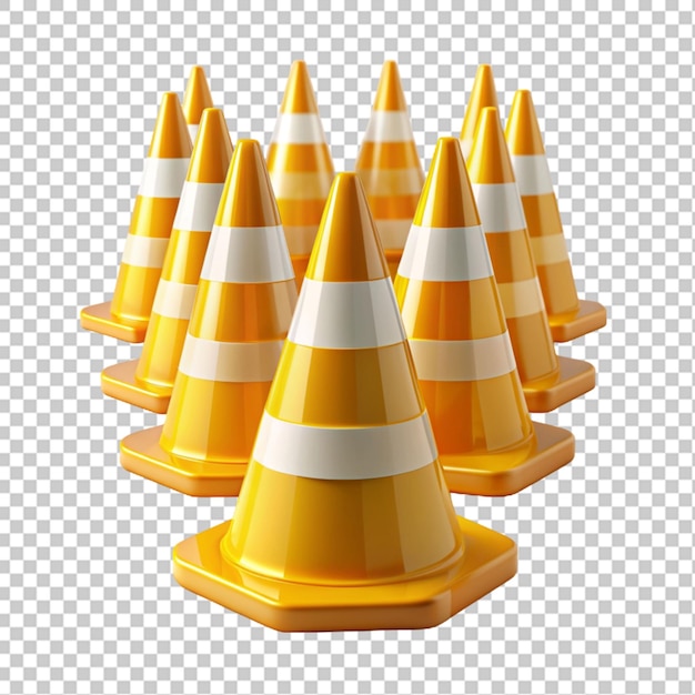 PSD traffic con on transparent background