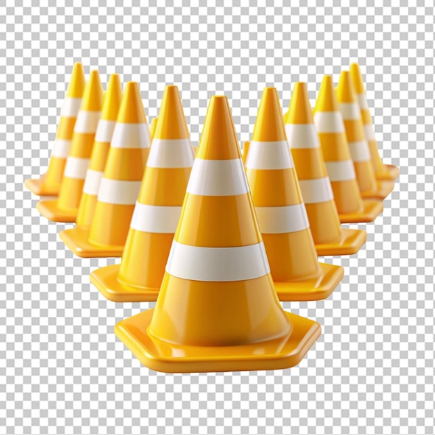 PSD traffic con on transparent background