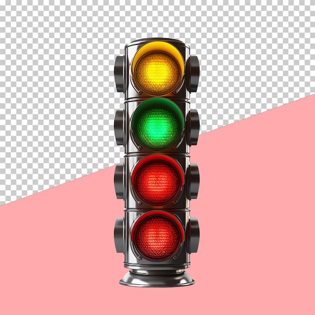 traffic light isolated object transparent background