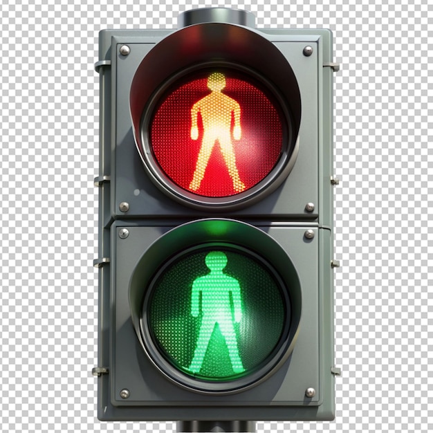 PSD traffic light for pedestrians changing from green