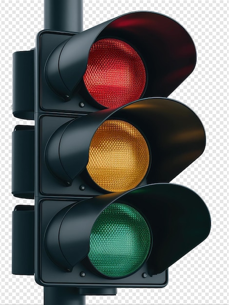 a traffic light with a green light on it