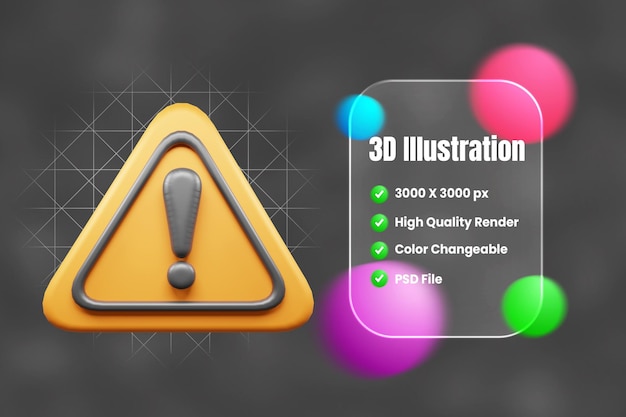 PSD traffic sign and symbol 3d icon or road sign 3d icon