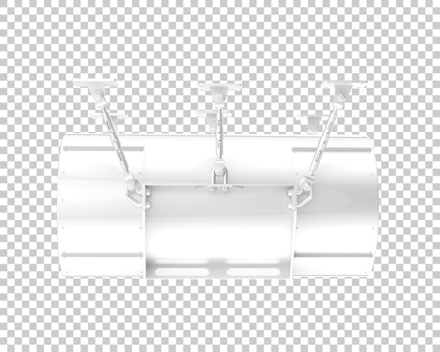 Train tanker isolated on transparent background 3d rendering illustration