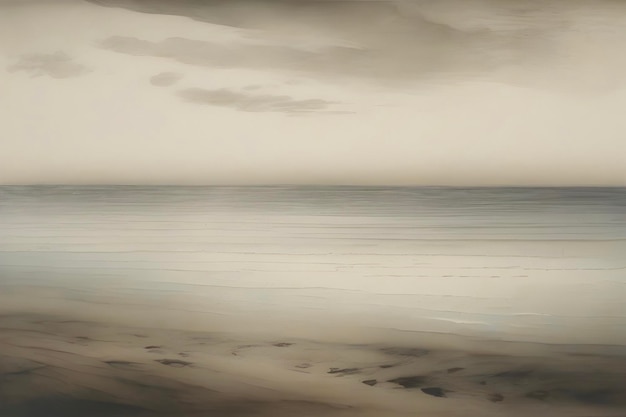 PSD tranquil seascape aquatint print captures oceans ethereal beauty