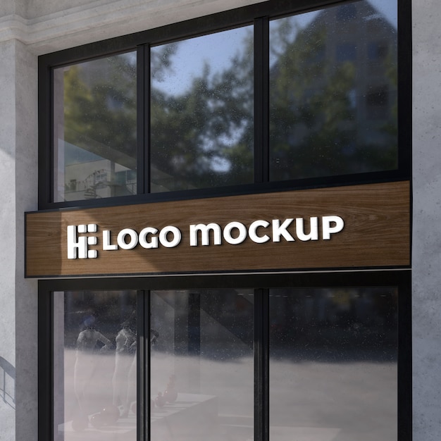 Translucent logo mockup