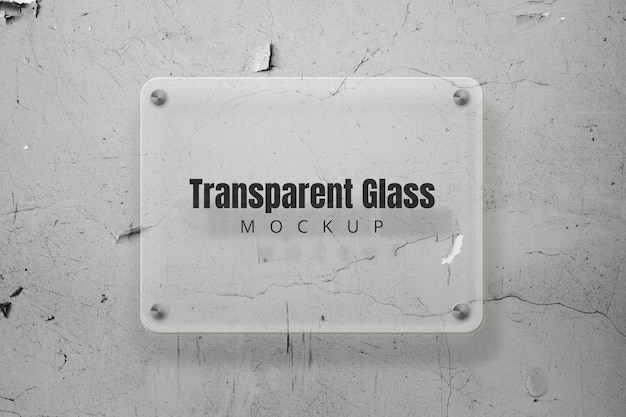 Transparant Glass Mockup